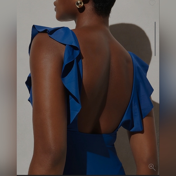 J CREW Women's ruched ruffle one-piece swimsuit In Pink Size 2 & 6 NWT - Picture 3 of 3